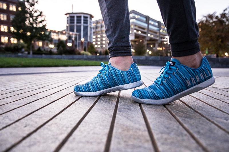 Men's Nobull Linear Trainers Blue | SG T2203C